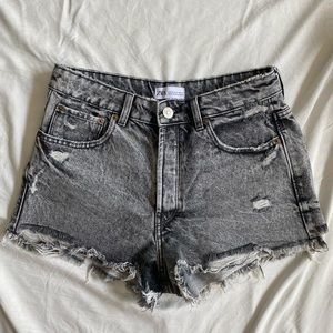 Zara high waisted jean shorts